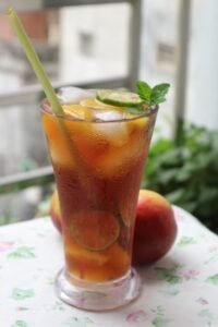 food, drink, peach, juice, tea, fruit, fresh, ice